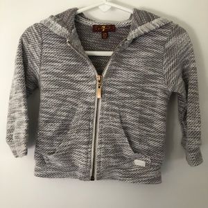 7 For All Mankind Baby Zip-Up Hoodie